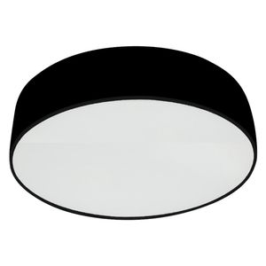 Panel Led Sobrepuesto Redondo 12W Luz Fria Negro