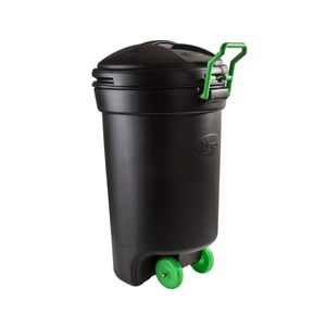 Basurero Con Ruedas 75 L Negro Wenco