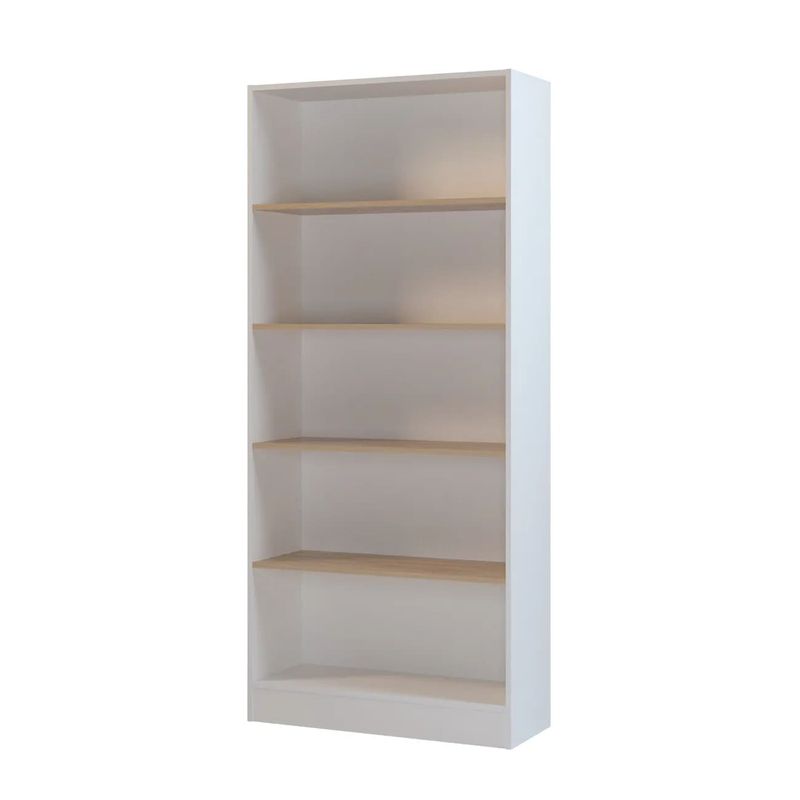 Estante-Bill-5-Repisas-80X30X180Cm-Roble-Blanco-231404_1
