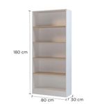 Estante-Bill-5-Repisas-80X30X180Cm-Roble-Blanco-231404_2