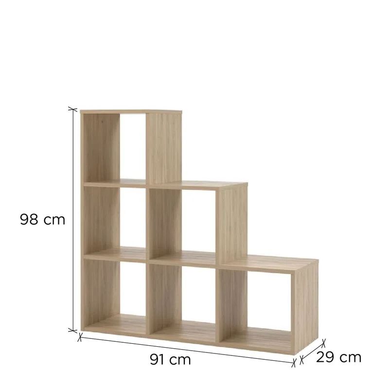 Estante-Escala-6-Repisas-98X29X91Cm-Roble-231405_2