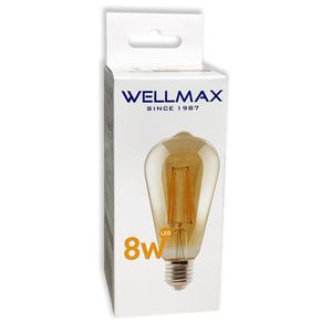 Ampolleta Led St64 Edison 8 W E27 Luz Cálida
