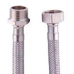 Flexible De Agua HE-HI 1/2" 40 cm Inox Lavaplato/Lavamano