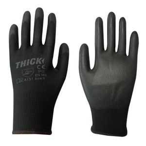 Guante Palma Pu Talla 9 Negro