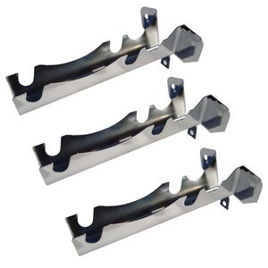 Soporte Cortina Doble 12 mm Cromado 3 un