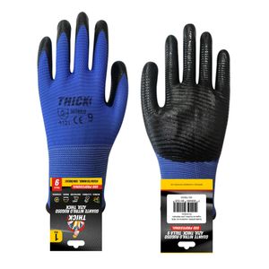 Guante Multiflex Rugoso Nitrilo Talla 9 Azul