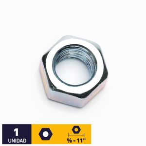 Tuerca Hex Cte unc Zincado 5/8-11
