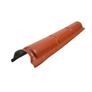 Caballete Redondo Castellón Prepintado Terracota 1220 Mm