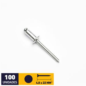 Remache Pop 4,8 X 22 mm 100 un