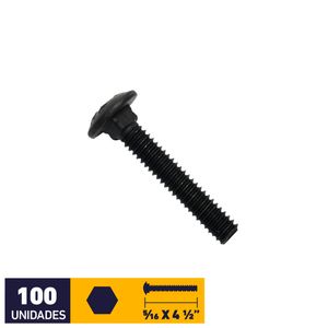 Perno Coche Negro 5/16 X 4 1/2" 100 un