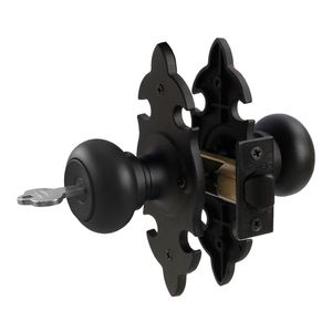 Cerradura Embutir Logia Pomo 6041 Negro