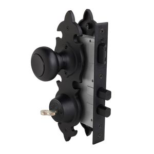 Cerradura De Embutir Pomo Acceso 6180 Negro