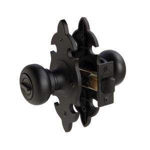 Cerradura De Embutir Pomo Dormitorio 6040 Negro