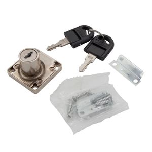 Cerradura Para Mueble D38-22 19 mm Níquel