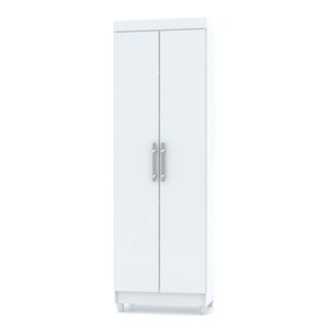 Despensa Multiuso 2 Puertas 60 x 40 x 190 cm Blanco