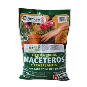Tierra Para Maceteros Y Trasplantes 6 L