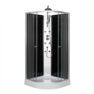 Cabina Ducha 6 Jets 90 x 90 x 213 cm Negro
