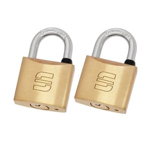 Candado Llave Igualada 30 mm Bronce 2 un
