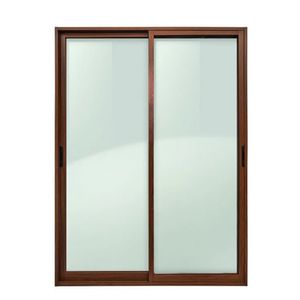 Ventana Aluminio 195 x 205 cm L 25 Madera
