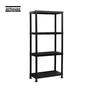 Estante Plástico 4 Niveles 61 x 31 x 131 cm Negro