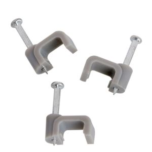 Grampa Para Caleco 3 x 2 mm 10 un Gris