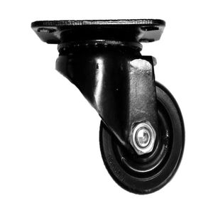 Rueda Pu Sin Freno 50 Mm 50 Kg Negro