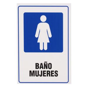 Señalética Baño Mujeres
