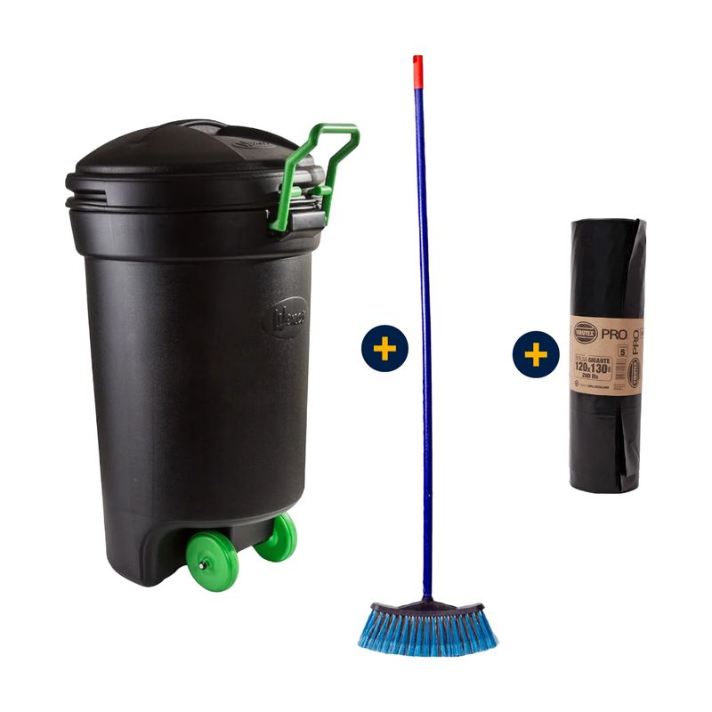 Basurero-Con-Ruedas-75-L-Negro-Wenco-Bolsa-Basura-Biorollo-Pro-120-x-130-cm-5-un-Escobillon-Economico-PK_138_1
