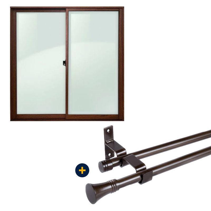 Ventana-Aluminio-121-x-100-cm-Simple-Madera-Set-Extensible-Terminal-Conico-16-19-mm-1-2-2-1-m-Cafe-PK137_1