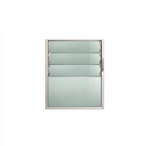 Ventana Aluminio Celosía 46 x 55 cm Simple Mate