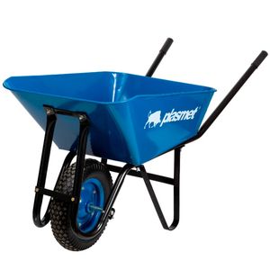Carretilla Compensada 90 L Con Rueda 8 x 400" Azul