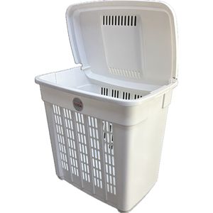 Cesto Acanalado Blanco 50 L