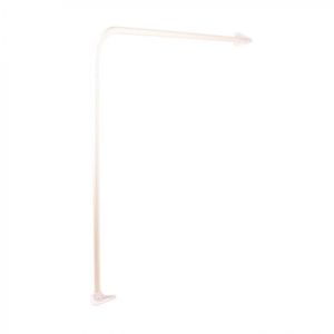 Barra De Cortina Curva 90 x 90 cm Blanco