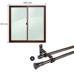 Ventana-Aluminio-121-x-100-cm-Simple-Madera-Set-Extensible-Terminal-Conico-16-19-mm-1-2-2-1-m-Cafe-PK137_2