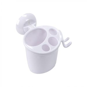 Canasta Porta Cepillo Con Succión Blanco