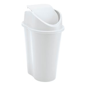 Basurero Con Tapa Vaivén Plástico 10 L Blanco