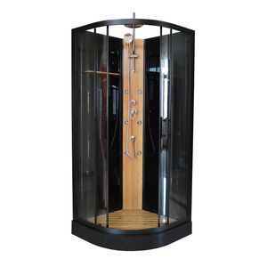 Shower Curvo 90 x 90 x 213 cm Bambu 6 Jets