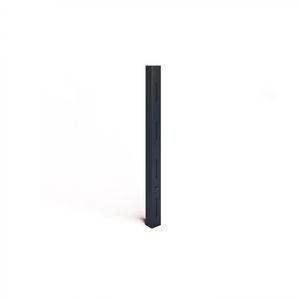 Pilar Ranurado Simple 200 cm Negro