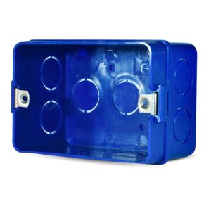 Caja Albañilería Embutida 103 x 68 mm Azul