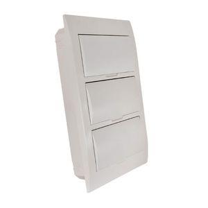 Tablero Embutido Plástico 36 Polos Blanco