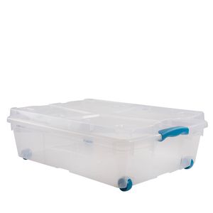 Caja Rollbox 32 L Transparente/Azul
