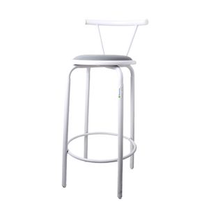 Taburete Bar Blanco Gris