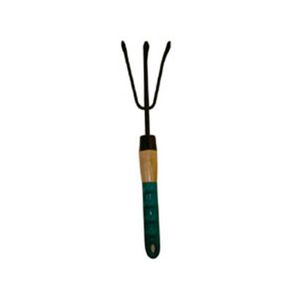 Rastrillo 3 Dientes Mango Madera 25 cm