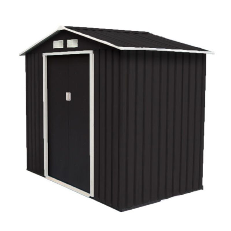 Bodega-Jardin-186-x-196-x-132-cm-Acero-Galvanizado-Negro-237874-1
