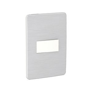 Placa Armada Interruptor 9/12 Simple 16 A Orion Aluminio