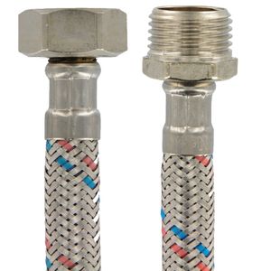 Flexible Inoxidable Hi-He 1/2 X 1/2" X 80 Cm Dt