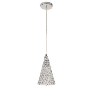 Lámpara Colgante Cromo 1 Luz E27 40 W