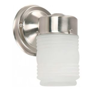 Lámpara De Techo Plafón Niquel Satinado 1 Luz E27 60 W