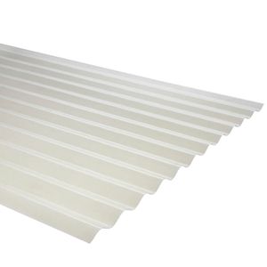 Plancha Fibra De Vidrio Onda Zinc 0,9 x 850 x 3000 mm Luz Difusora