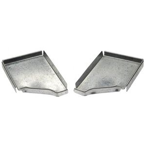 Tapa Canaleta Derecha Zinc 0,4 x 104 x 134 mm